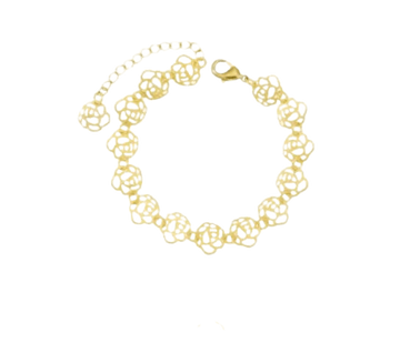 Pulseira Rosa Vazada