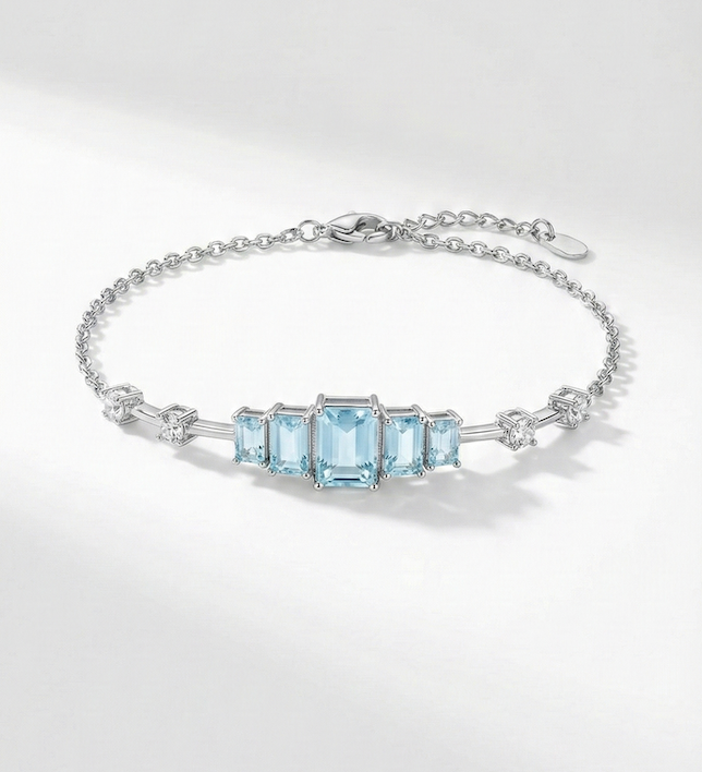 Pulseira Riviera Turmalina Fusion com Pontos de Luz em Ródio Branco