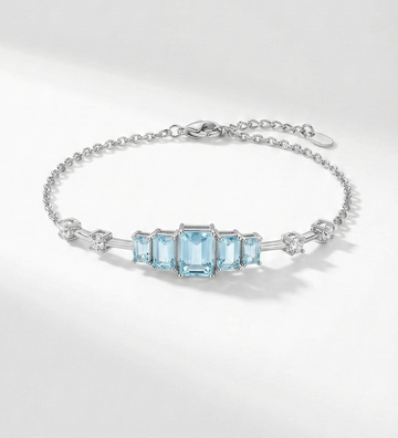 Pulseira Riviera Turmalina Fusion com Pontos de Luz em Ródio Branco