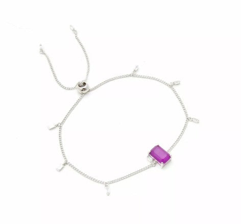 Pulseira Regulável Prata 925 com Tanzanita Fusion - Laure Joias